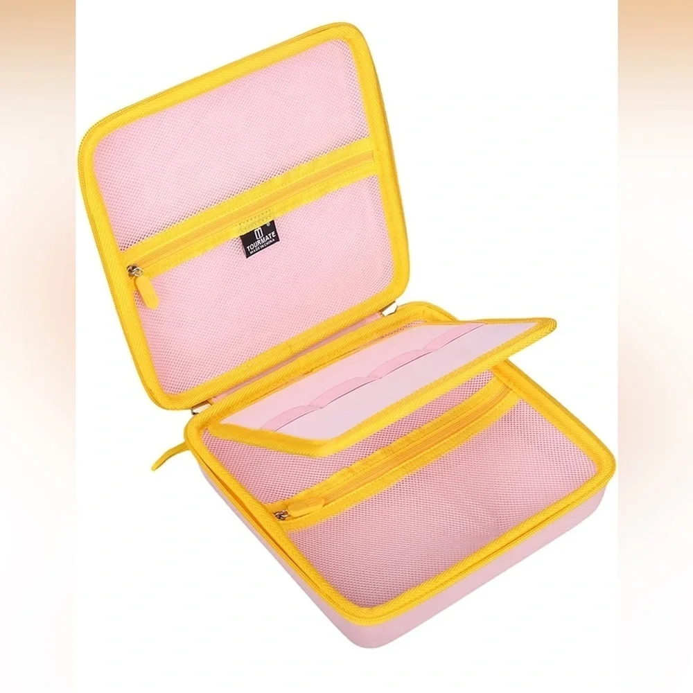 Tourmate Hard Case Cardboard Construction Toys Pink Makedo Tools Organization